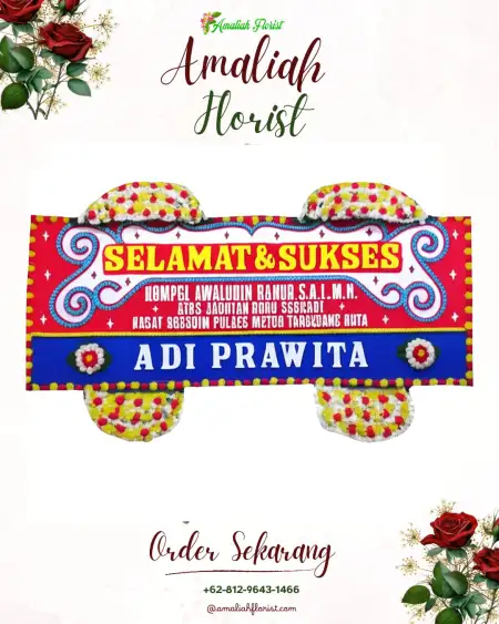 Papan Bunga Ucapan Selamat Gowong